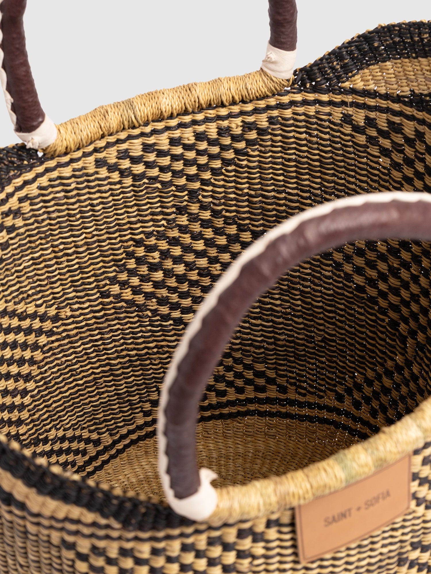 Heidi Large Basket Bag - Navy